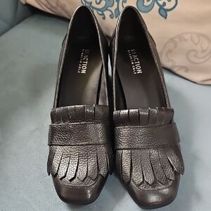 Kenneth Cole Reaction Dark Brown Fringe Loafers